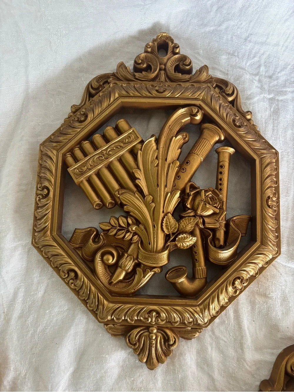 HOMCO Musical Wall Plaque Set - Decorative Home Wall Art